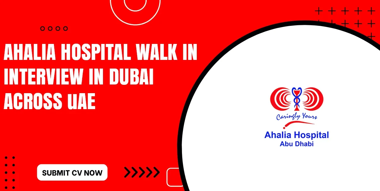 Ahalia Hospital Job Openings for Freshers