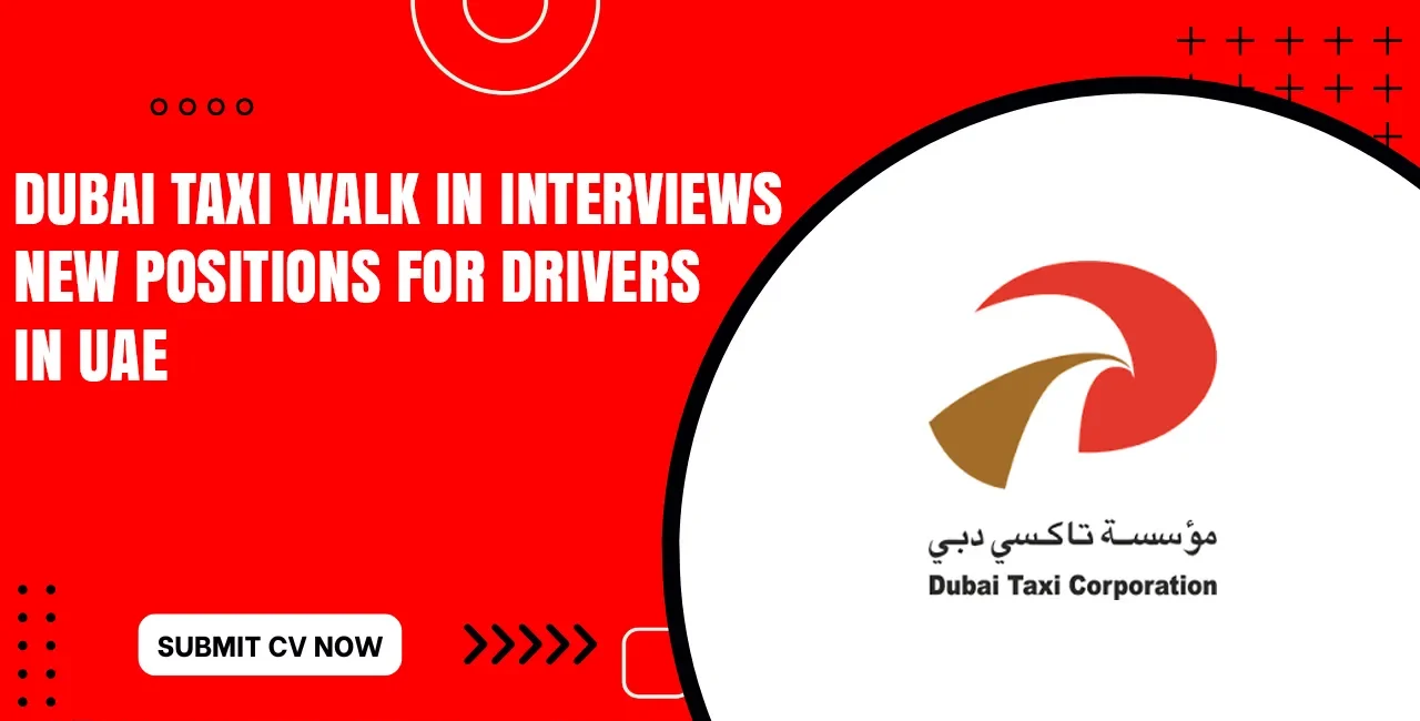 Dubai Taxi Jobs With Visa Apply Online