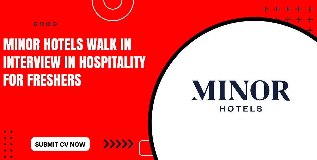 Minor Hotels Jobs for Foreigners With Visa