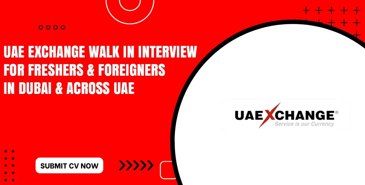 UAE Exchange Careers With Visa Sponsorship